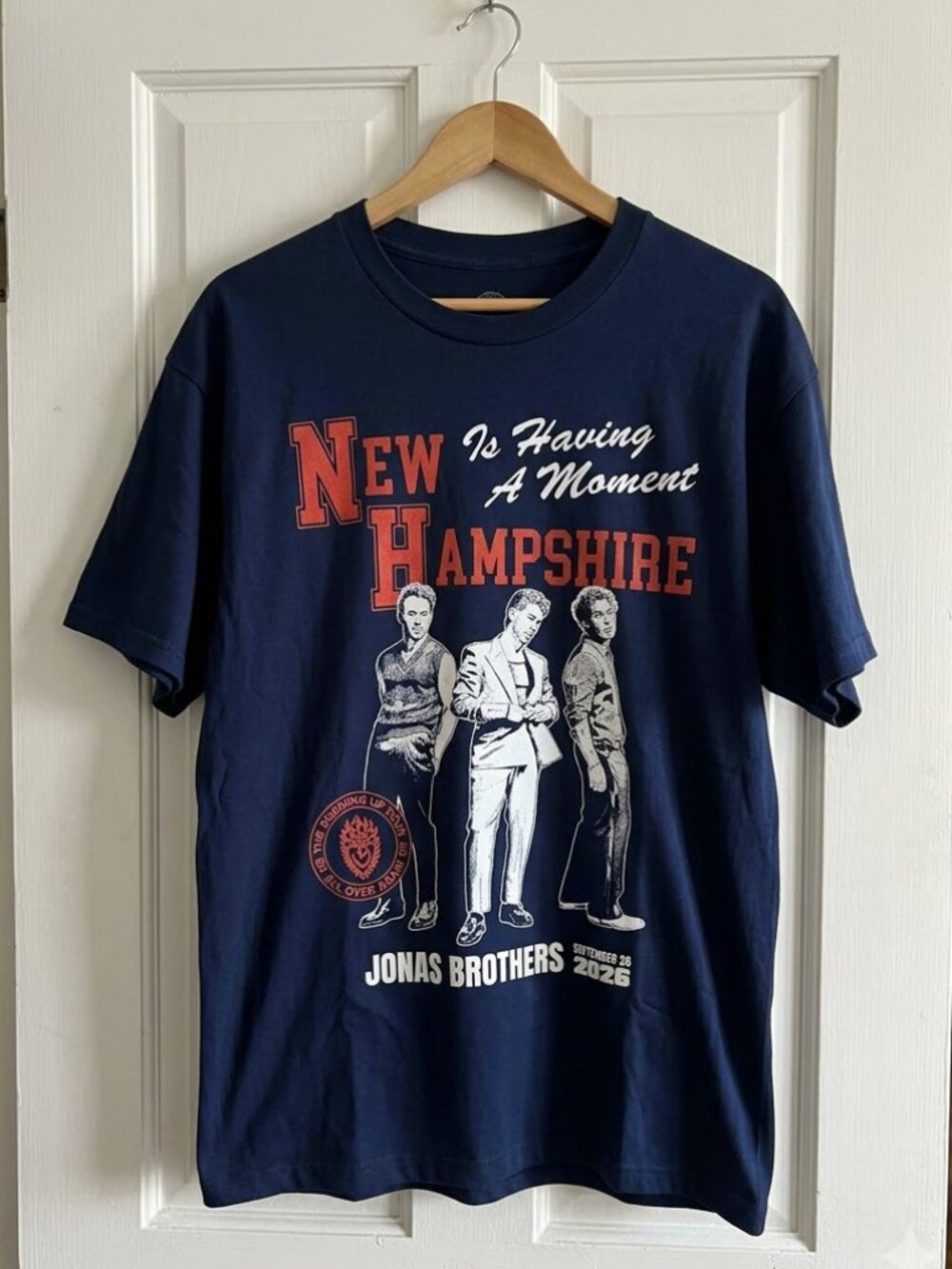 Jonas Brothers Burning Up All Over Again NH Is Having A Moment T-Shirt Reprint